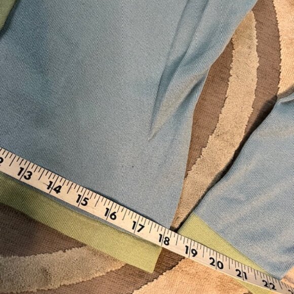 NWT Ann Taylor Blue/Green Trim 2 Piece Sweater set - Silk Blend Size M - Picture 6 of 9